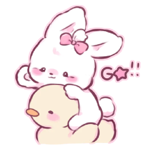 Tiny bunny sticker 🌷