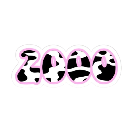 2000s pink stuff <3 stiker 🐄