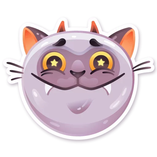 Telegram stickers Cat from Hell
