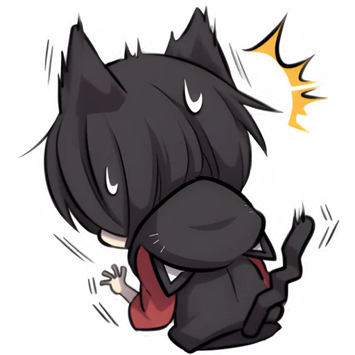 Черный котенок 2 emoji 😅