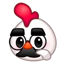 Chick Emoji sticker 👨‍🦰