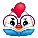 Chick Emoji sticker 🤓