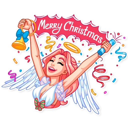 Christmas Angel sticker 🎊
