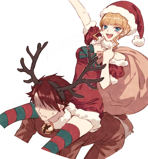 Стикер Christmas Anime 🦌