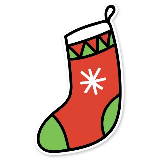 Christmas mood sticker 🧦