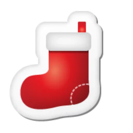 Emoji Christmas sticker 🧦
