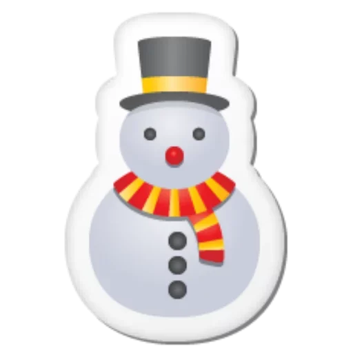 Emoji Christmas sticker ☃