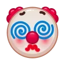 Clown emoji sticker 😵‍💫