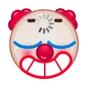 Clown emoji sticker 🫥