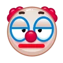 Clown emoji sticker 😒