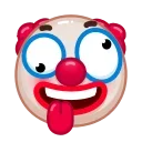 Clown emoji sticker 🤪