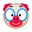 Clown emoji sticker 🙃