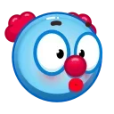 Clown emoji sticker 😏