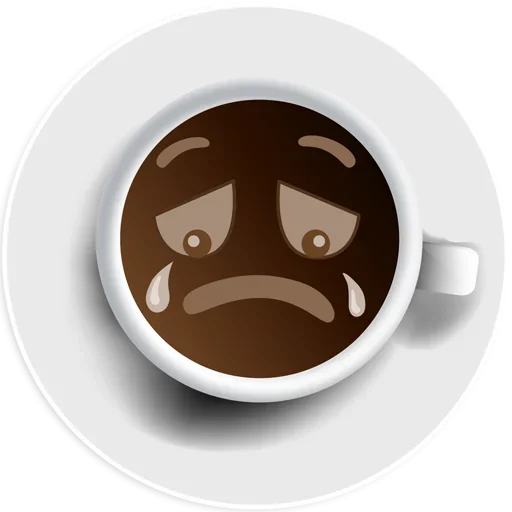 Coffee Smile sticker 😭