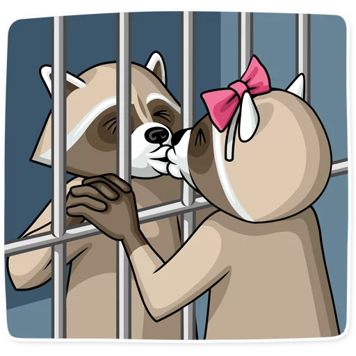 Criminal Raccoon stiker 😘