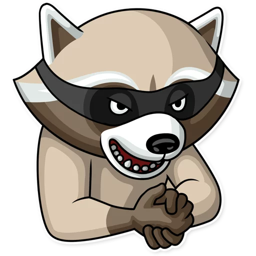 Criminal Raccoon stiker 😈