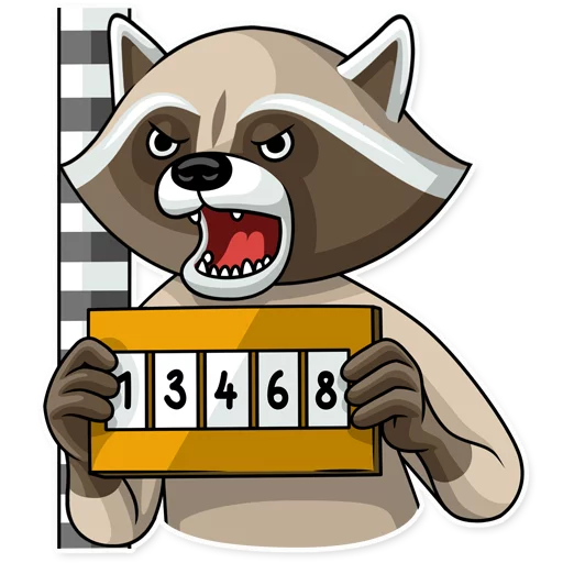 Criminal Raccoon stiker 👹