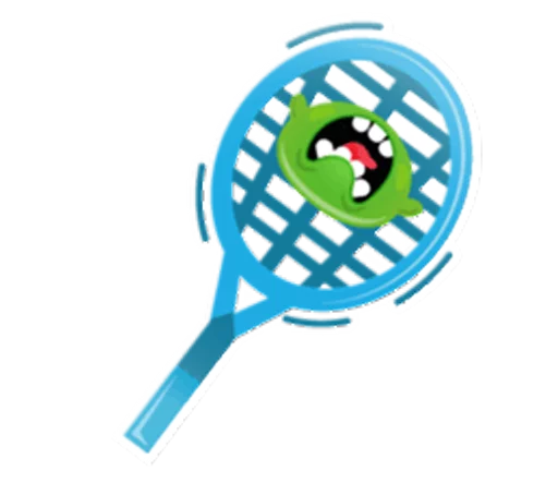 Cute and adorable jelly stiker 🏸