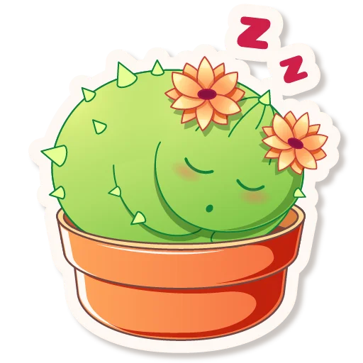 Cactus Quentin emoji 😴