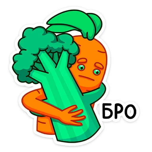 Морквоша  sticker 🥦