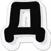 Telegram emoji Черные буквы