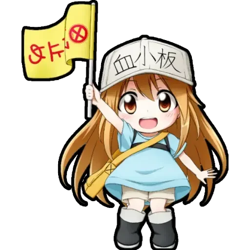 Telegram stickers chibi anime character