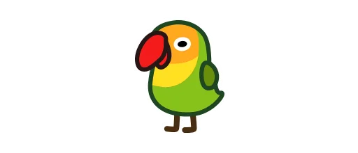 Deformed Parrot sticker 🇺🇳