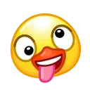 Duck Emoji emoji 🤪
