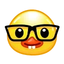Duck Emoji emoji 🤓