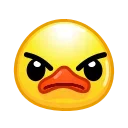 Duck Emoji emoji 😠