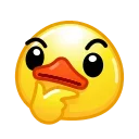 Эмодзи Duck Emoji 🤔
