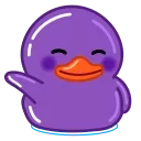 Telegram emojisləri Duck Purple