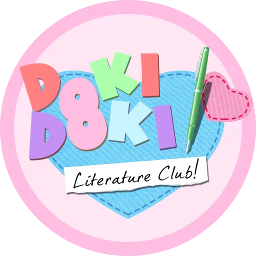 Telegram stickers Doki Doki Literature Club!
