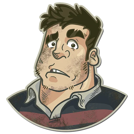 Telegram stickers Dirty Rugby