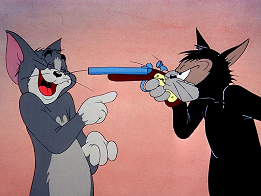 Стикер Telegram «dope Tom & Jerry» 😆