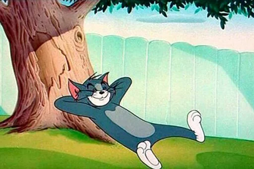 Стикер Telegram «dope Tom & Jerry» 😌