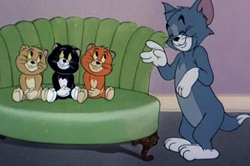 Эмодзи dope Tom & Jerry 👋