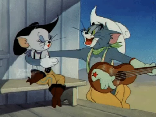 Стикер Telegram «dope Tom & Jerry» 🤠