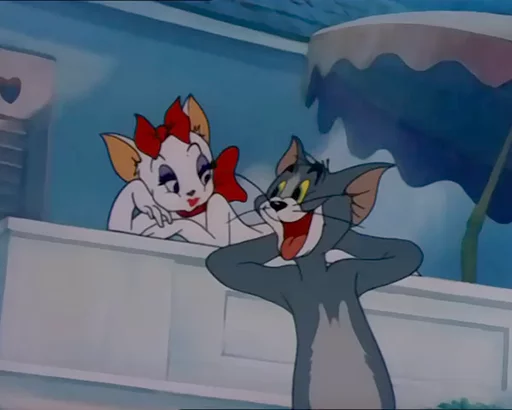 Стикер Telegram «dope Tom & Jerry» 😏