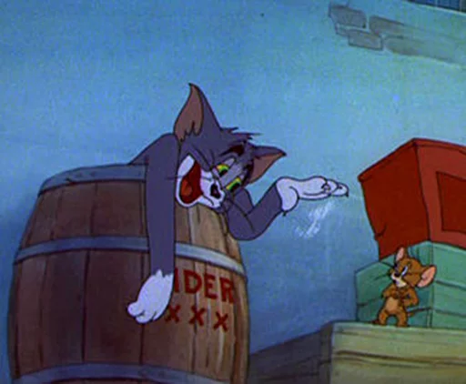 Эмодзи dope Tom & Jerry 🤤