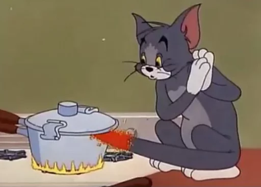 Стикер Telegram «dope Tom & Jerry» 🤔