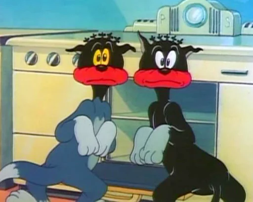 Эмодзи dope Tom & Jerry 😶