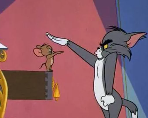 Telegram stiker «dope Tom & Jerry» ⚔