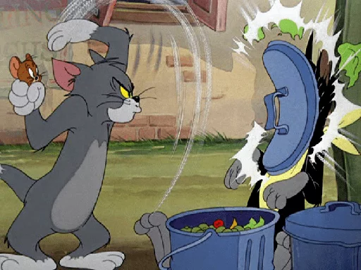 Стикер Telegram «dope Tom & Jerry» 😡