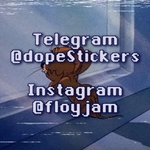 Telegram Sticker «dope Tom & Jerry» 👾