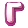 Эмодзи телеграм Purple font