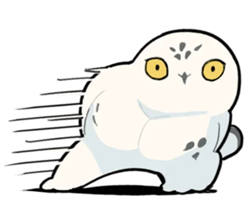 Energetic Snowy Owls sticker 🦵