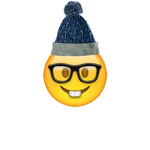 emoji with cute hat stiker 🥺