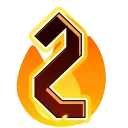 Fire Font emoji 2️⃣
