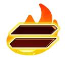 Fire Font emoji 🟰